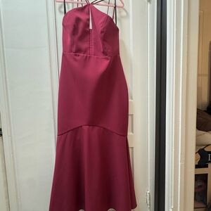 Ever New Halter Fuschia Gown